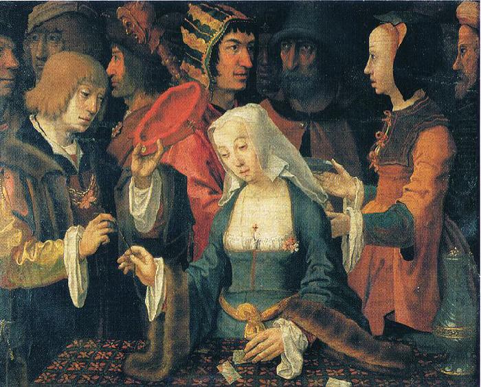 The fortune-teller., Lucas van Leyden